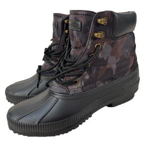 Tommy Hilfiger Camo Memory Foam Insole Lace Up Ankle Boot Men's Black 9